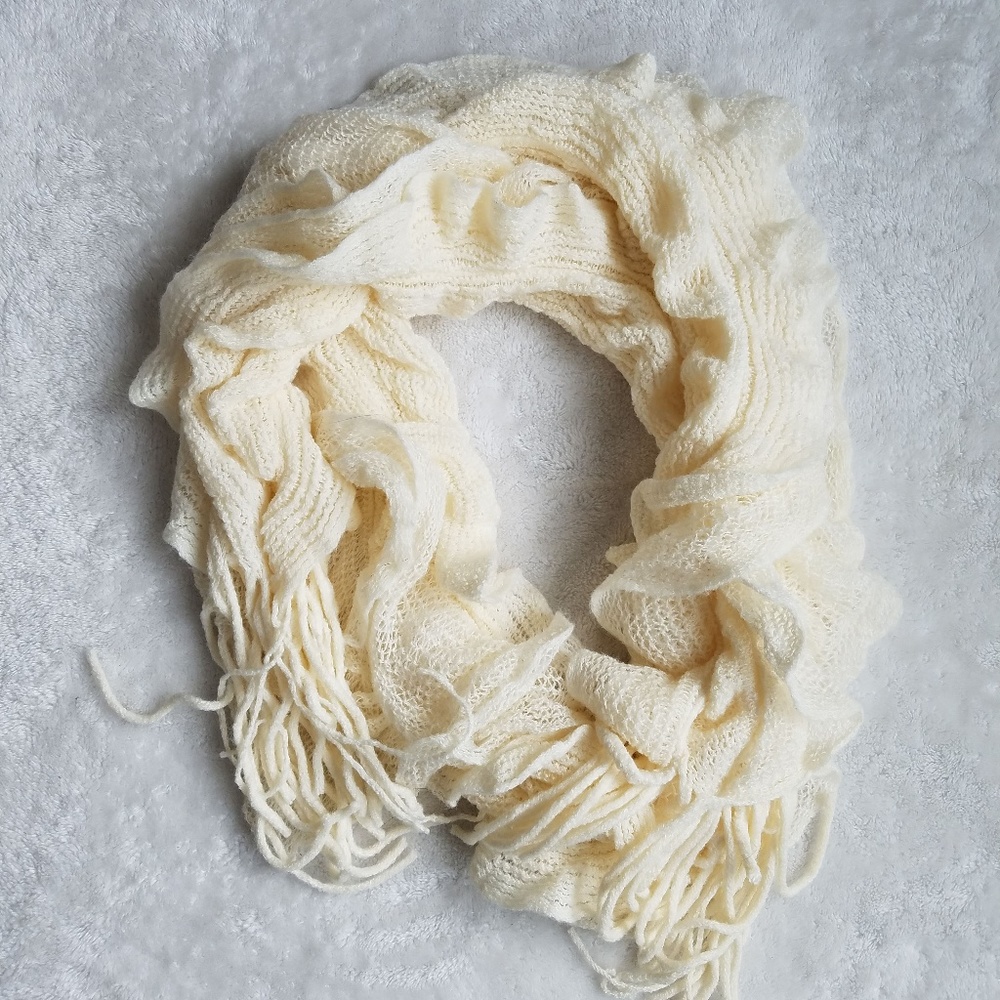 Boutique Luxury Ivory Scarf